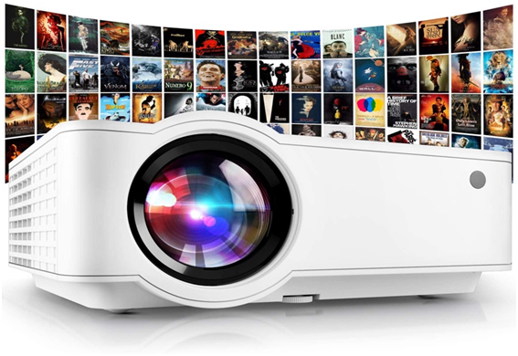 5500 Lux 210" Mini Projector - Best for Home, Office, and  Outdoor Entertainment!