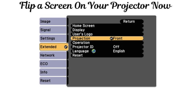 how-to-flip-screen-on-your-projector