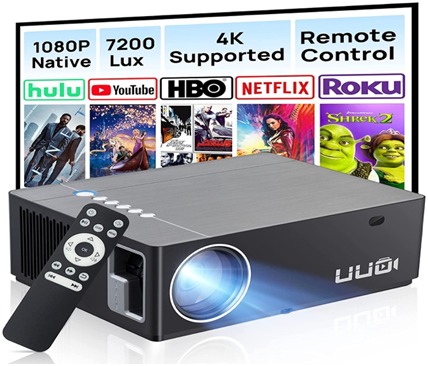 UUO P6Movie Projector - With ±50° Digital Keystone & 300’’ Projection Area.