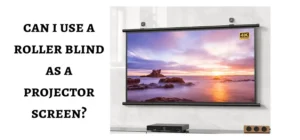 can i use a roller blind as a projector screen?